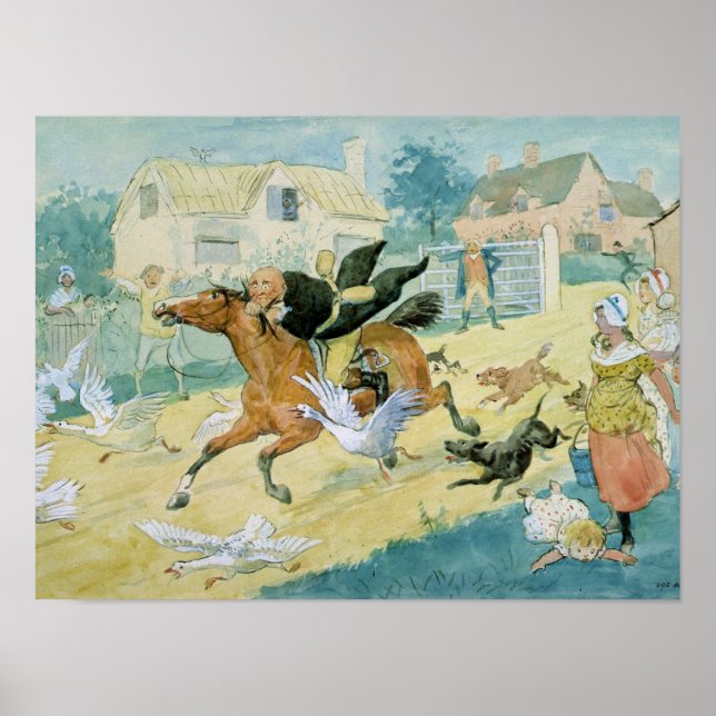 Póster John Gilpin dirigindo-se a Edmonton (Frente)