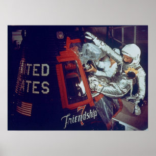 Póster John Glenn Conselho A Amizade Histórica 7