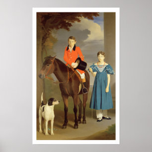 Póster John Gubbins Newton and his Sister Mary, 1832-33 (