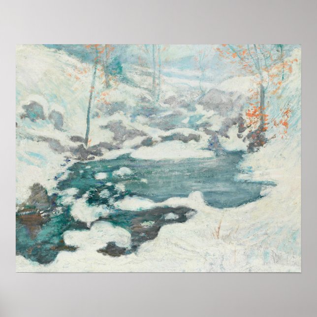 Poster John Henry Twachtman - Icebound (Frente)