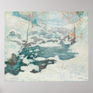 Poster John Henry Twachtman - Icebound, Painting