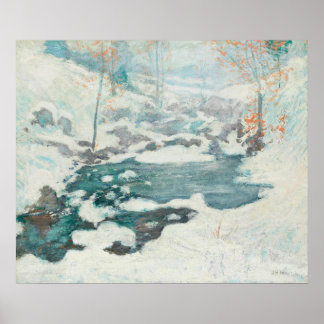 Poster John Henry Twachtman - Icebound, Painting