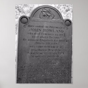 Poster John Howland, Mayflower passenger