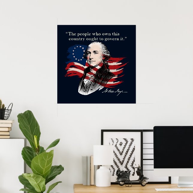 Poster John Jay (Escritório em casa)