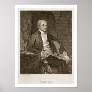 Póster John Jay, gravado pelo calcinador Brown Durand