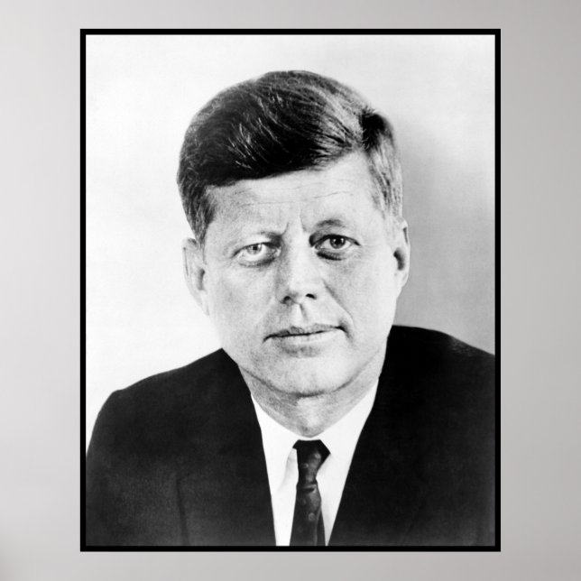 Poster John Kennedy Presidente da Casa Branca dos EUA (Frente)
