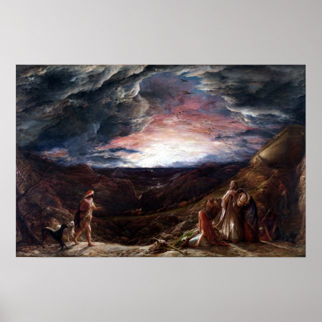 Poster John Linnell Noah A Véspera do Deluge (Frente)