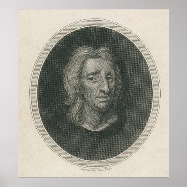 Poster John Locke, gravado por James Basire (Frente)