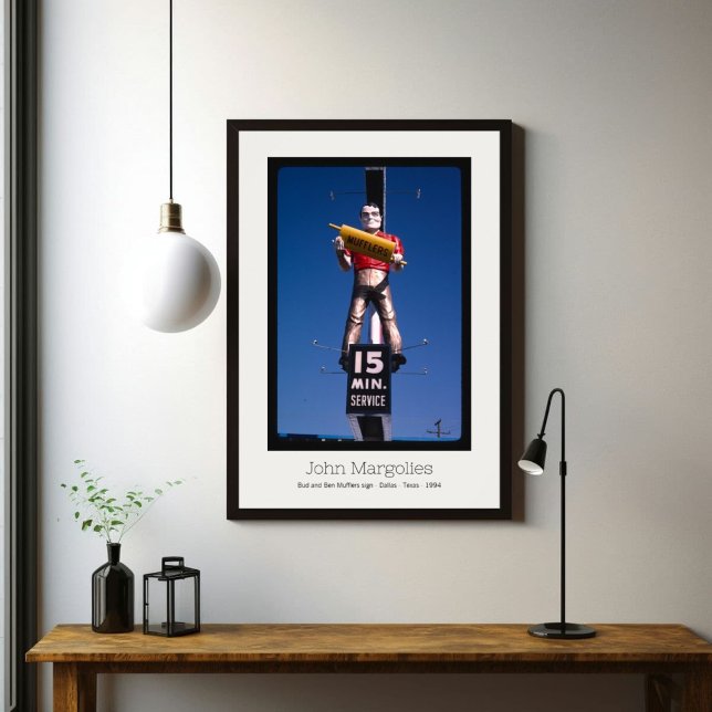 POSTER JOHN MARGOLIES - MUFFLERS DALLAS TEXAS (Criador carregado)
