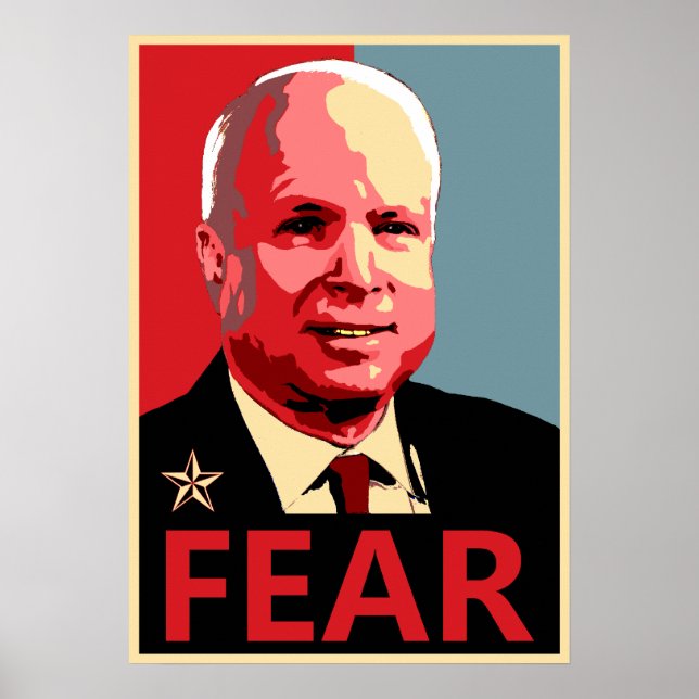 Póster John McCain - Medo (Frente)
