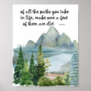 Poster John Muir Cote Cabine de citação I Inspiracion