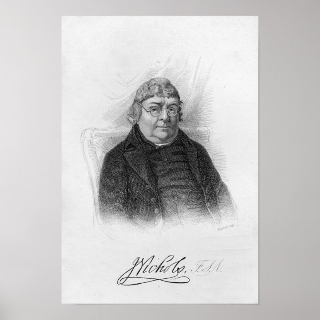 Póster John Nichols, gravado por Woolnoth (Frente)