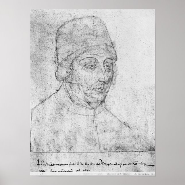 Póster John of Burgundy, bispo de Cambrai (Frente)