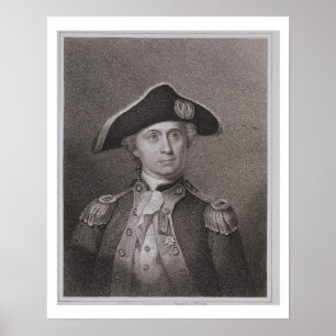 Póster John Paul Jones (1747-92), gravado por James Barto
