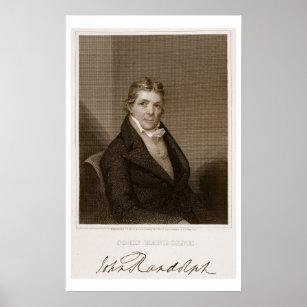 Poster John Randolph (1773-1833) gravado por Thomas B. Nó