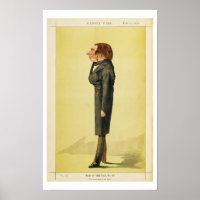 John Ruskin (1819-1900), caricatura de Cecioni par