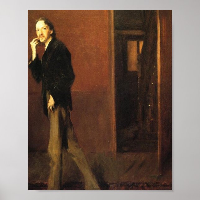 Poster John Sargent- Robert Louis Stevenson E Sua Esposa (Frente)
