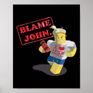 Poster John Shedletsky Eu Amo Frango Frito Eu Sou O Nasci