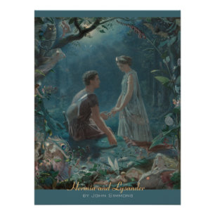 Póster John Simmons Hermia e plenos Verões CC0754 de