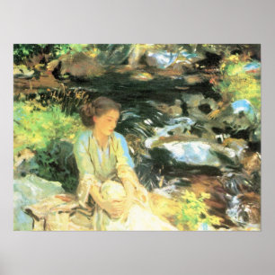 Póster John Singer Sargent - a angra preta