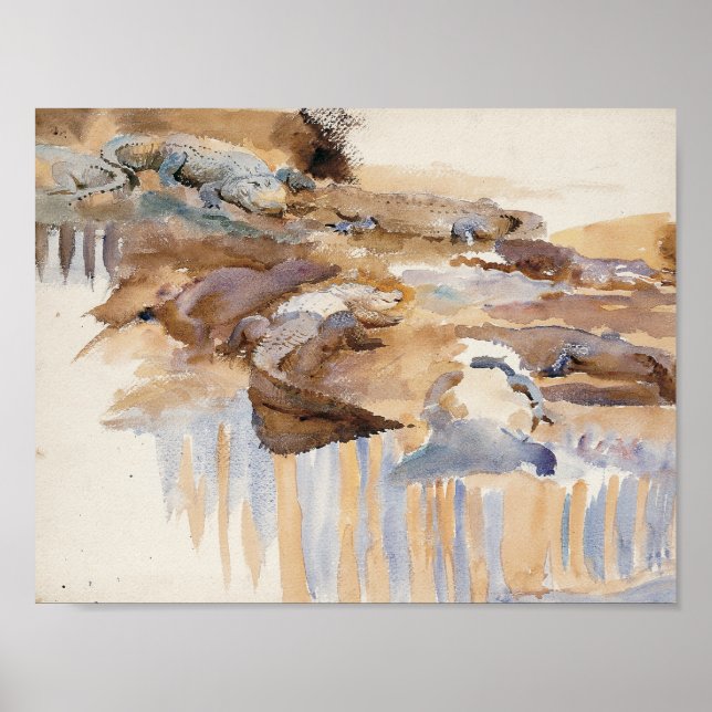 Poster John Singer Sargent - Alligadores (Frente)