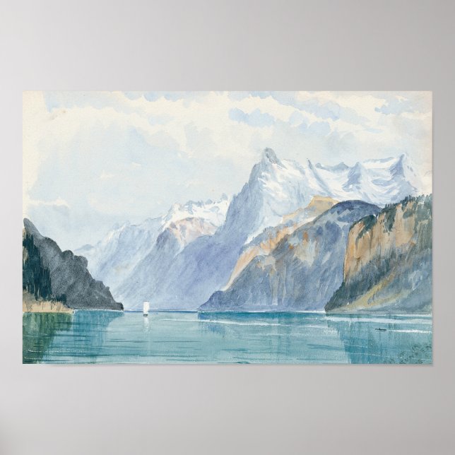 Poster John Singer Sargent - Bay Uri, Brunnen (Frente)