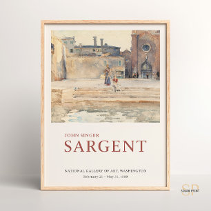 Poster John Singer Sargent Campo dei Frari Venice Paint