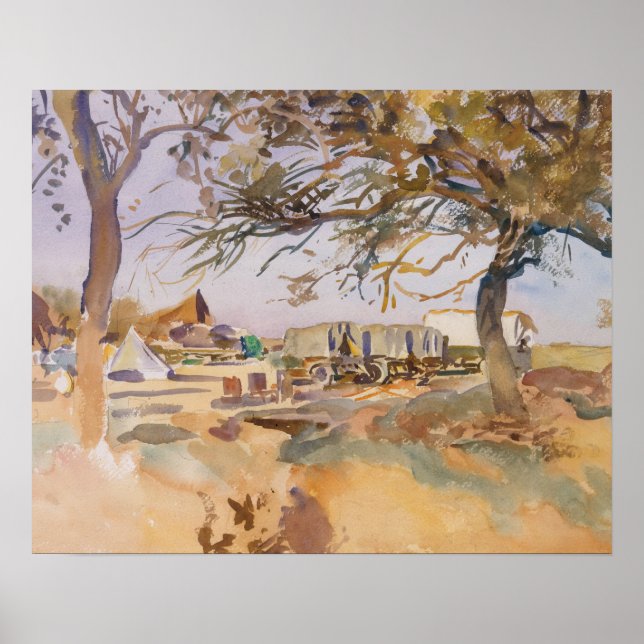 Poster John Singer Sargent - Campo Militar (Frente)