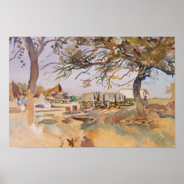 Poster John Singer Sargent - Campo Militar (Frente)