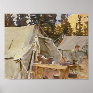 Poster John Singer Sargent - Campo no Lago O'Hara