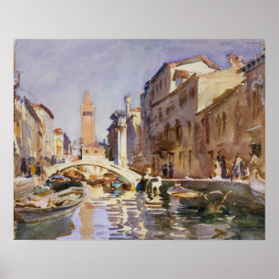 Poster John Singer Sargent - Canal Venetiano