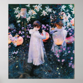 Póster John Singer Sargent Carnação Lily Lily Rosa