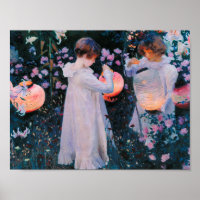 John Singer Sargent - Carnação, Lily, Lily, Rosa.