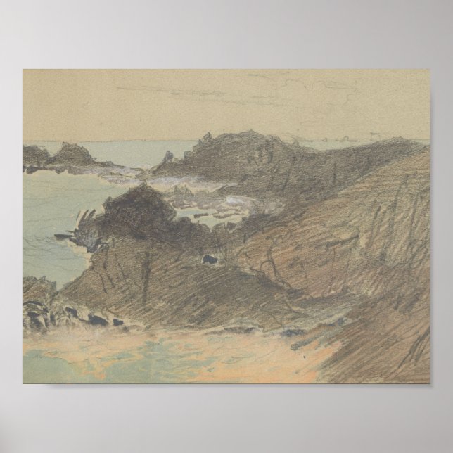 Poster John Singer Sargent - Costa Rocky (Frente)