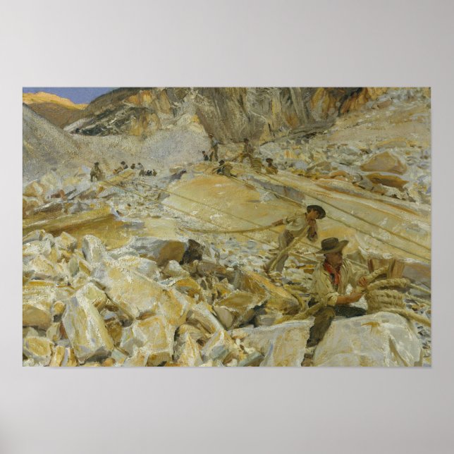 Poster John Singer Sargent - Derrubando o mármore (Frente)