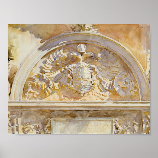 Poster John Singer Sargent - Escutaria de Charles V (Frente)