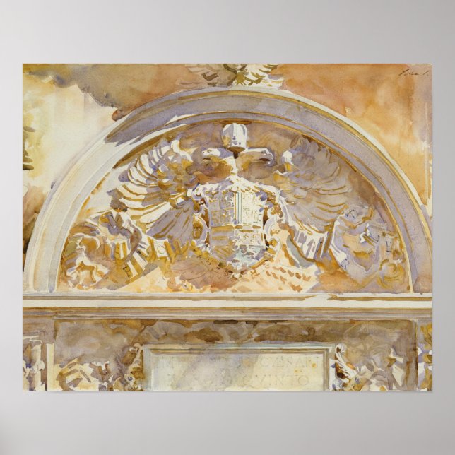 Poster John Singer Sargent - Escutaria de Charles V (Frente)