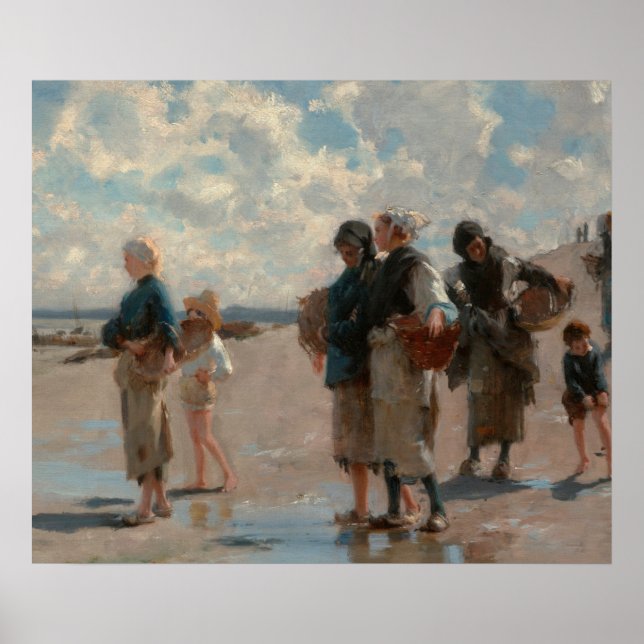 Poster John Singer Sargent Fisheries for Oysters (Frente)
