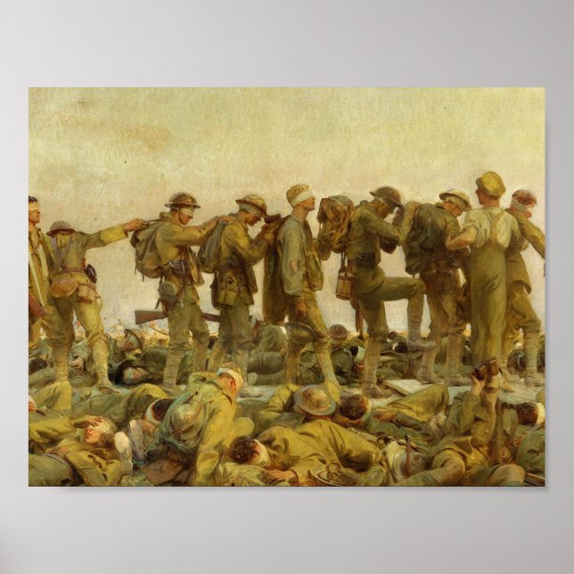 Póster John Singer Sargent - Gassed (Frente)