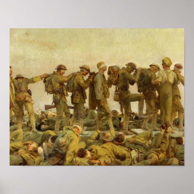 Poster John Singer Sargent - Gassed (Frente)