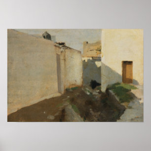 Poster John Singer Sargent - Muros Brancos à Luz do Sol