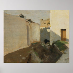 Poster John Singer Sargent - Muros Brancos à Luz do Sol