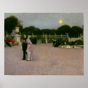 Póster John Singer Sargent - nos jardins de Luxembourg
