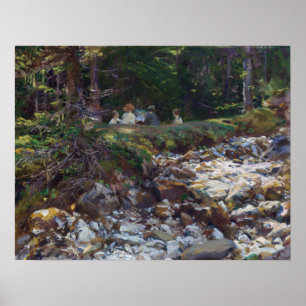 Poster John Singer Sargent O Mestre e Seus Alunos