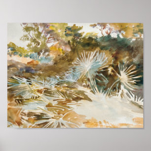 Poster John Singer Sargent - Paisagem com Palmettos
