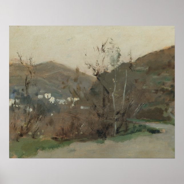 Poster John Singer Sargent - Paisagem Espanhola (Frente)