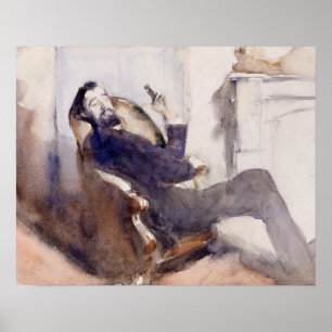 Póster John Singer Sargent - Retrato de Paul-Cesar Helleu