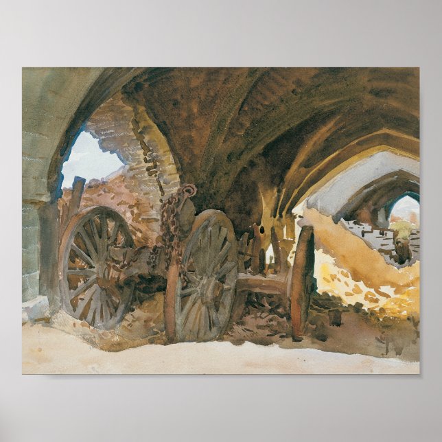 Poster John Singer Sargent - Rodas em Cofre (Frente)