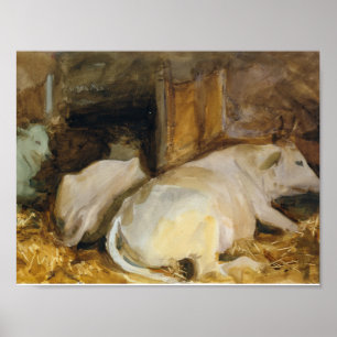 Poster John Singer Sargent - Três Oxen