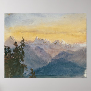 Poster John Singer Sargent - Vista do Monte Pilatus